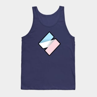 S-logo (trans flag version) Tank Top